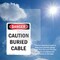 Signmission Caution Buried Cable Danger Sign, Vinyl Decal, 7in W x 10in L, 2PK OS-2PACK-DS-D-710-V-2277 - alternate 6